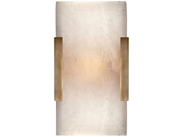 COVET WIDE CLIP BATH SCONCE - Alabaster wall light for bathroom by Visual Comfort Europe - view 2